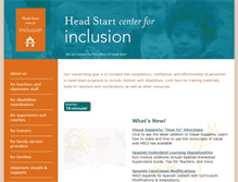 Tablet Screenshot of headstartinclusion.org